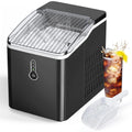 Black Countertop Ice Maker, 26 lb/24h, 9 Cubes in 6-8 Mins, Self-Cleaning O2709