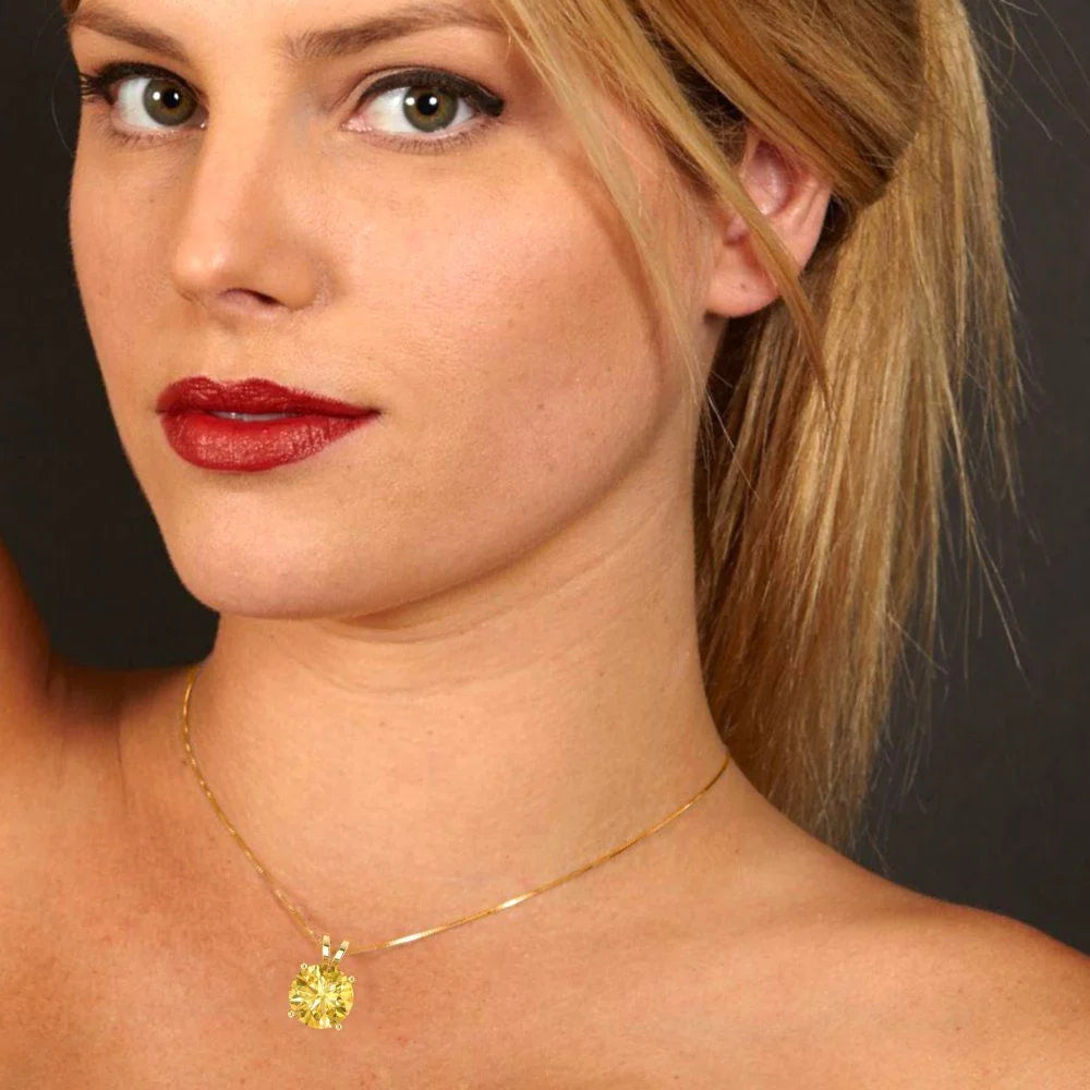 14k Yellow Gold Pendant with 16" Chain J2949