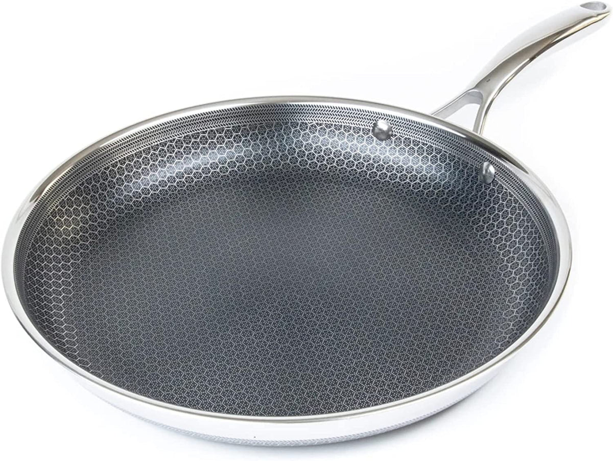 12 Inch Hybrid Stainless Steel Non-Stick Frying Pan with Lid N979