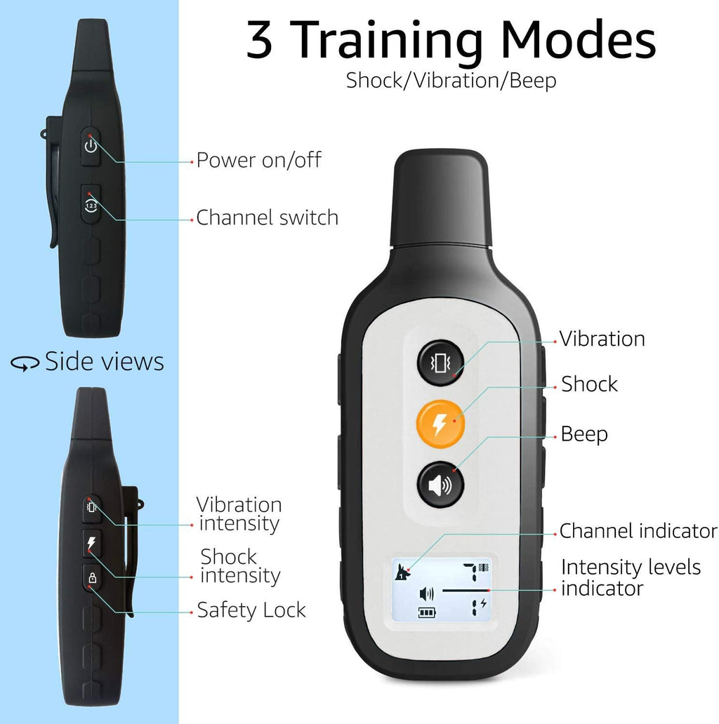Waterproof Dog Training Shock Collar with Remote R369