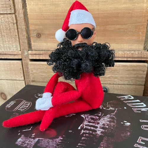 Plush Christmas Elf Doll with Round Glasses T207415