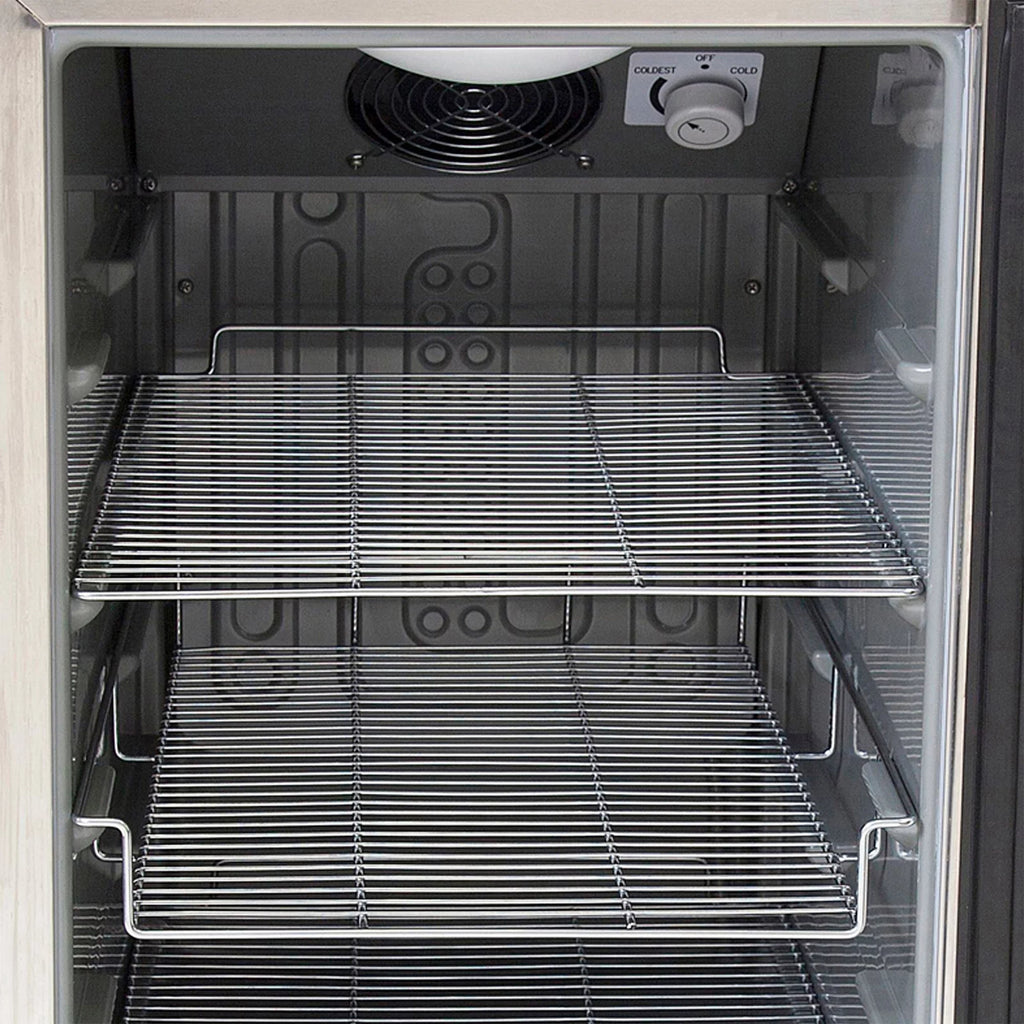 62 Can Lockable Stainless Steel Beverage Refrigerator H7790