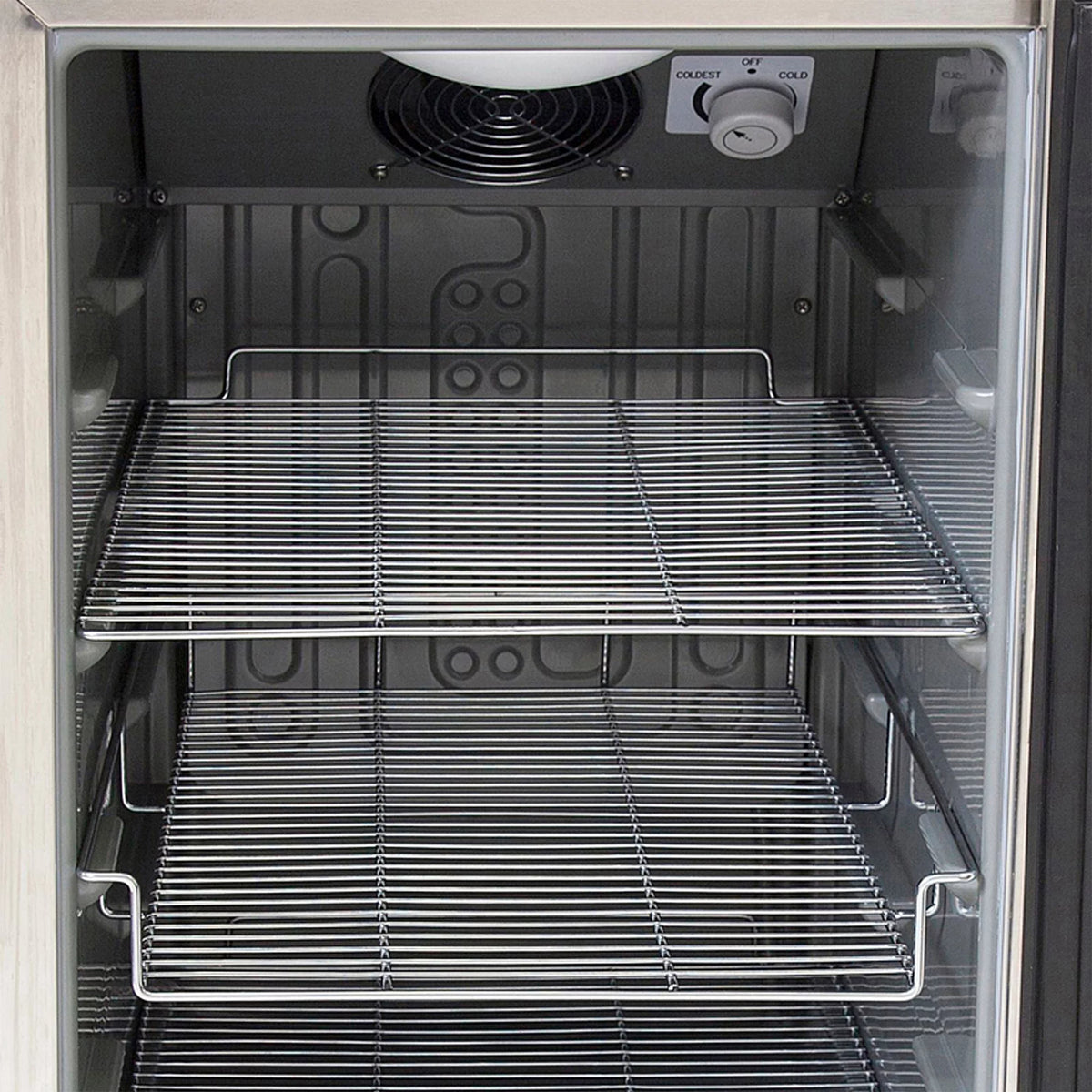62 Can Lockable Stainless Steel Beverage Refrigerator H7790