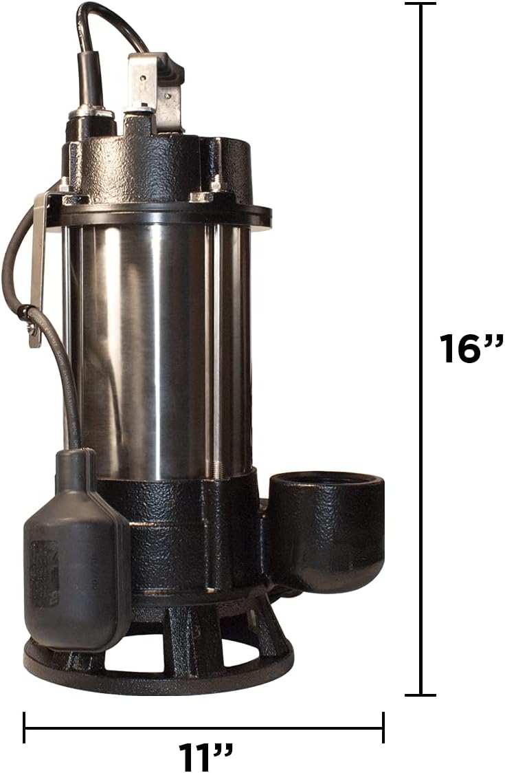 3/4HP Stainless Steel Sewage Grinder Pump F712