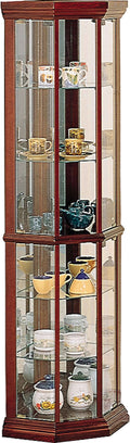 Medium Brown Curio Cabinet O266