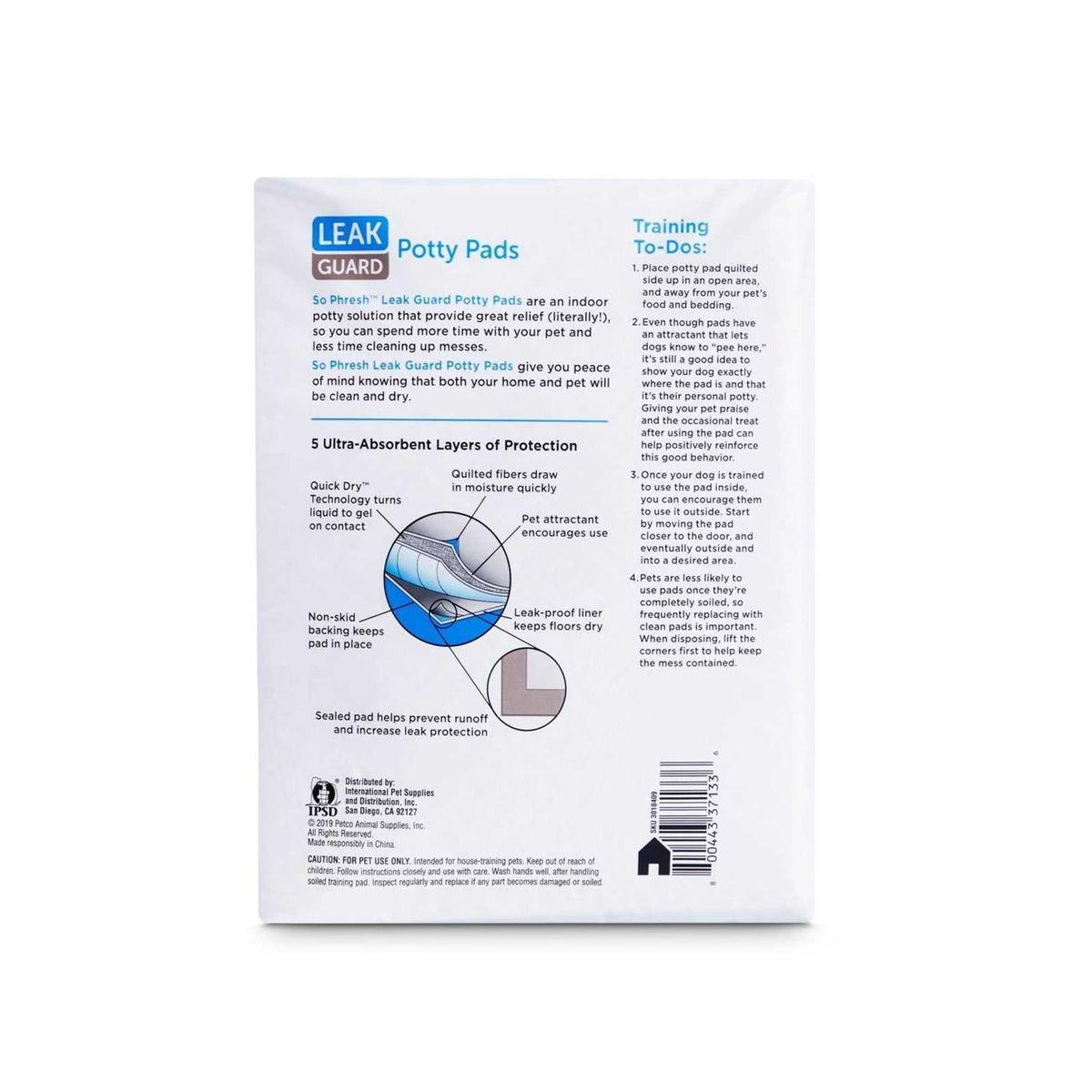 Large Quilted Potty Pads U6150