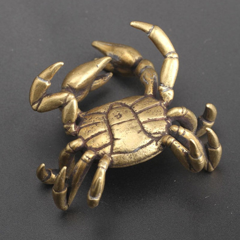 Solid Copper Crab Miniature Figurines W163089