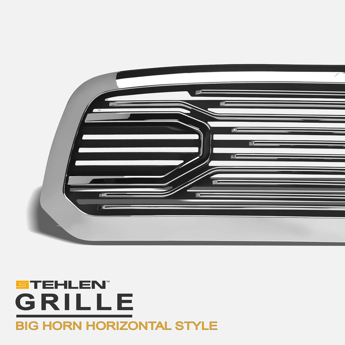 Chrome Front Hood Bumper Grille For Ram 1500 2013-2018 / Classic 2019-2022 D4018