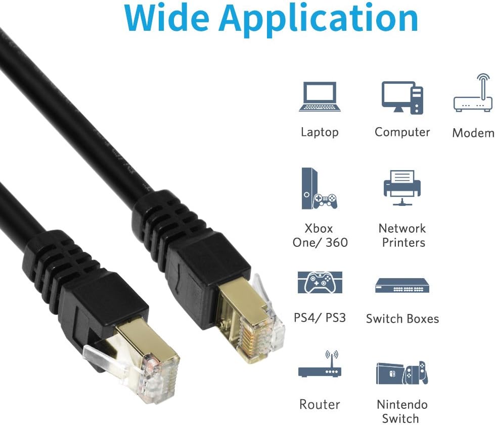 400ft Cat7 Outdoor Shielded Waterproof Ethernet Cable B989