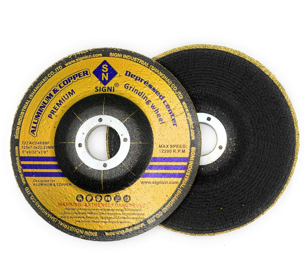 Aluminum Grinding Wheel 5 inch 10 Pack E601