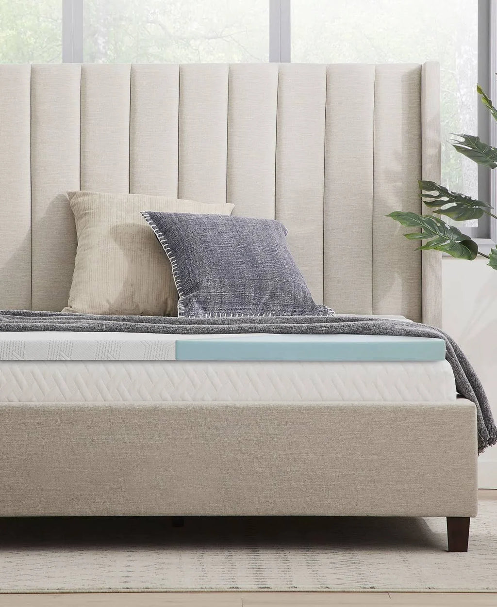White California King Memory Foam Topper B465353