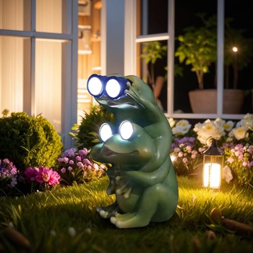 Solar Lighthouse Rotating Beacon Led Light House Outdoor Decoration Lawn Ornaments L567647