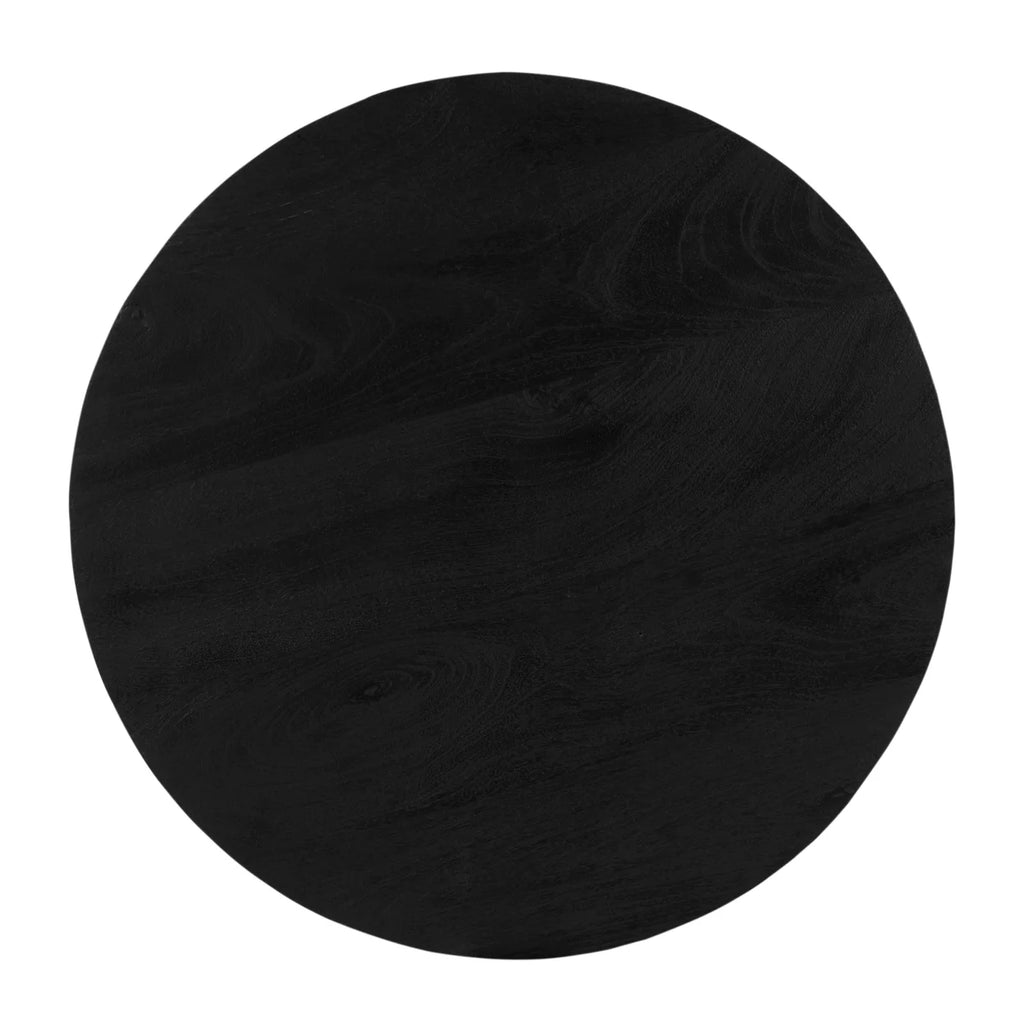 20 Inch Mango Wood Round Side Table I49969