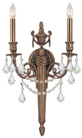 Cast Brass Wall Mount 2 Light Sconce Q8509