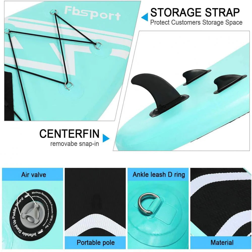 Mint Green Inflatable Paddle Board Z70028
