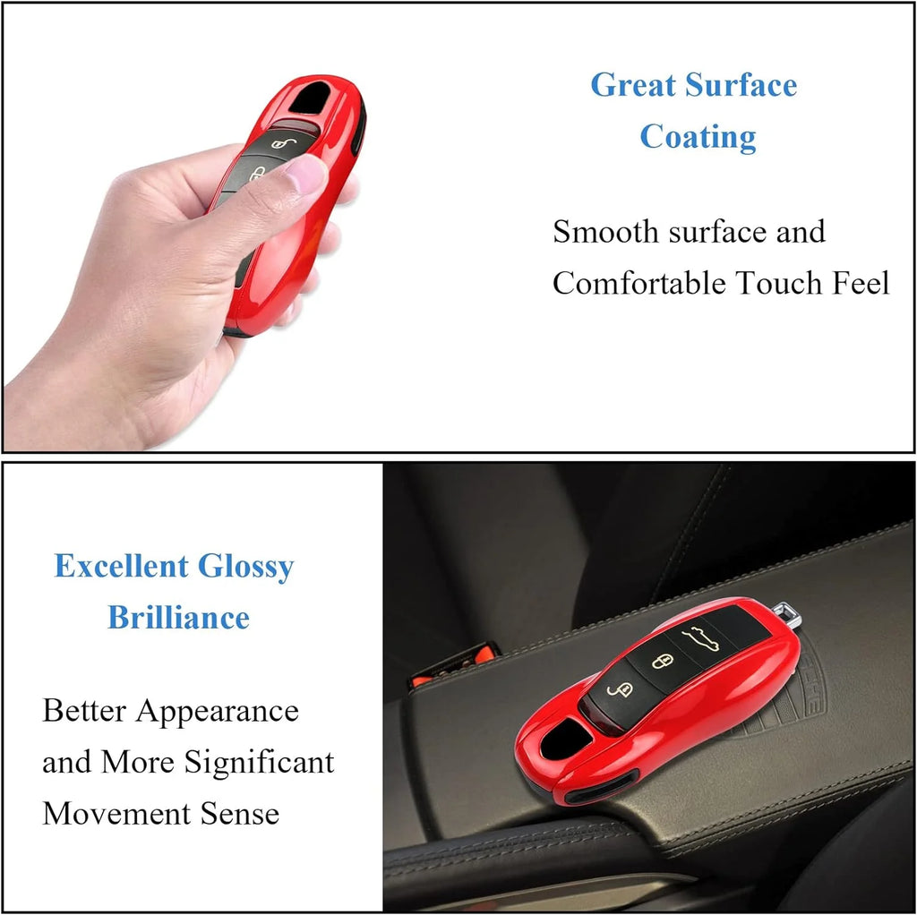 Red Painted Smart Key Fob Shell 3 Pcs B424