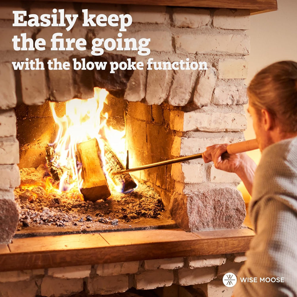 34 Inch Fire Poker with Wooden Handle I685