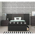 Ebony Black 4 Piece Twin Size Bedroom Set U368481