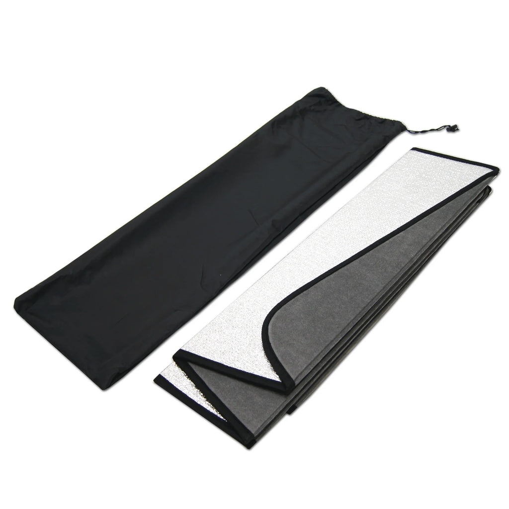 Silver and Grey Windshield Sun Shade Protector for 2018-2021 Toyota Tundra, 1 pcs Set N2996