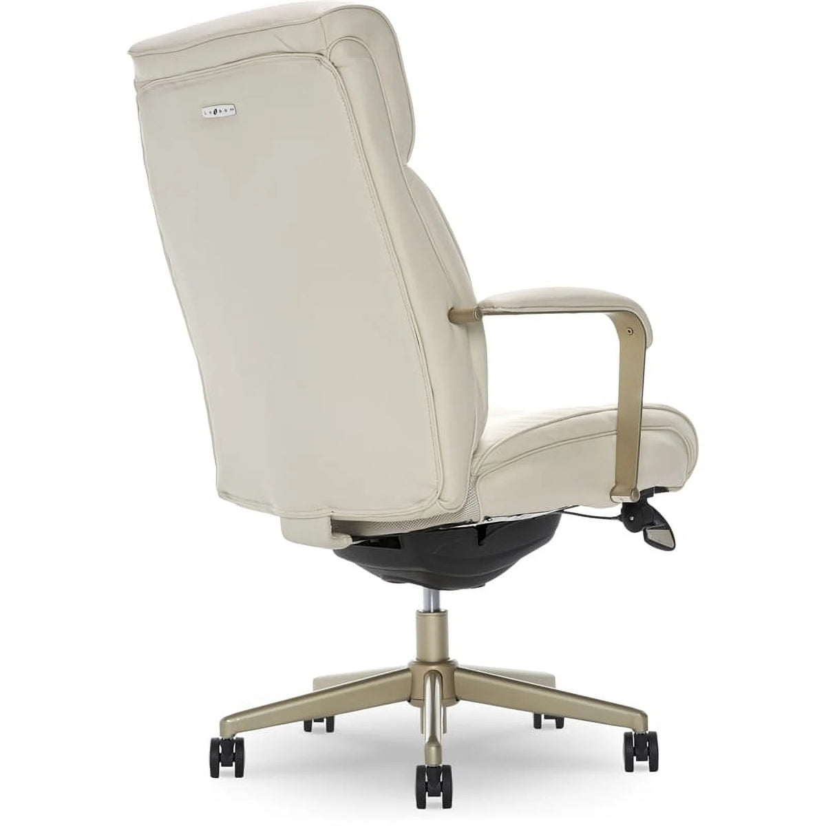 Ivory White Faux Leather Executive Office Chair Z77800
