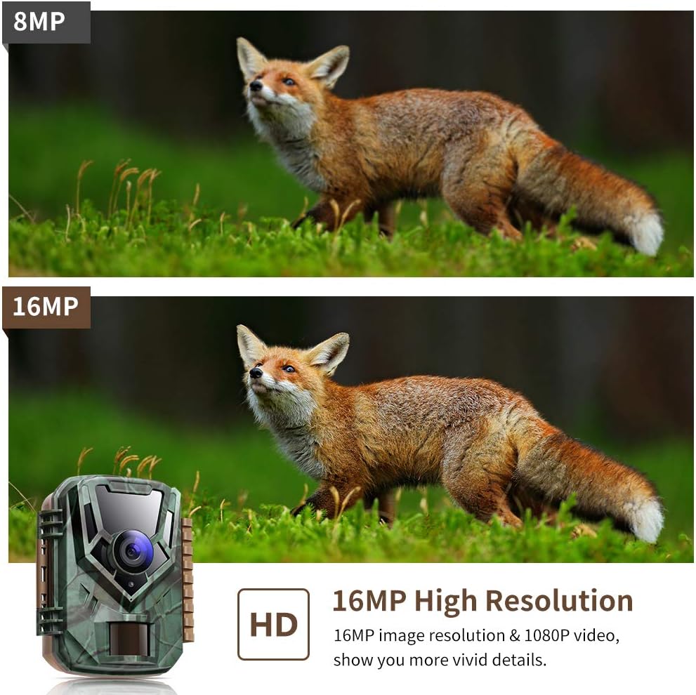 4K@30FPS WiFi Trail Camera 30MP Bluetooth Hunting Game Camera with 120° No Glow Night Vision 66ft 0.2s Motion Activated IP66 Waterproof Wildlife Camera APP Control Send Pictures to Phone A5794