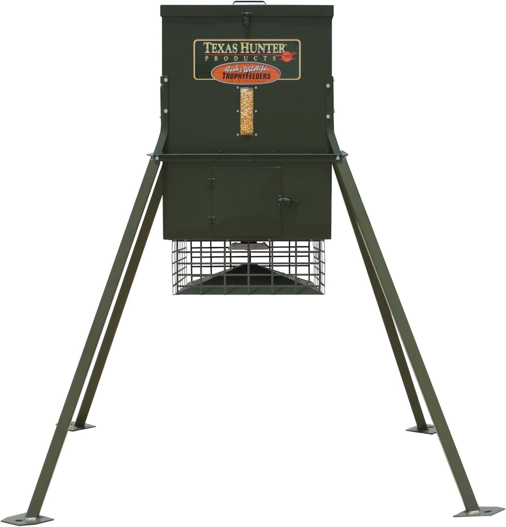 300 lb. Corn Capacity Wildlife & Deer Feeder with 4-Foot Stand K7393