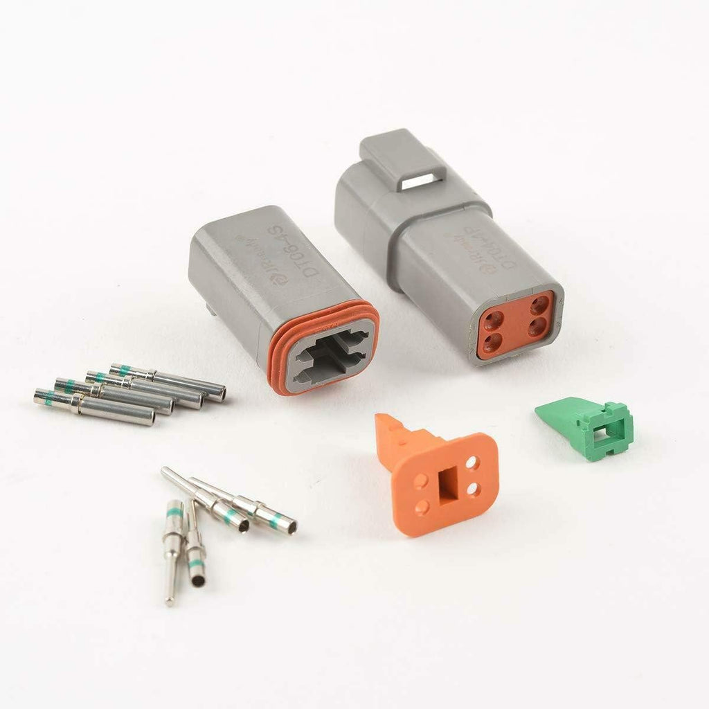 4 Pin Waterproof Electrical Wire Connector with Seal Plug, 3 Sets V177