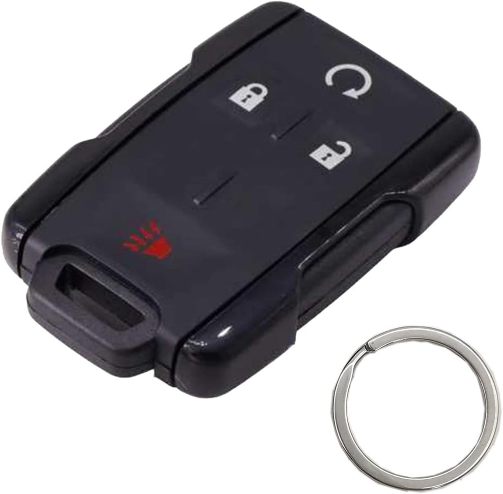 Black Replacement Key Fob Case Shell 4 Buttons Remote Car Housing Cover J3342