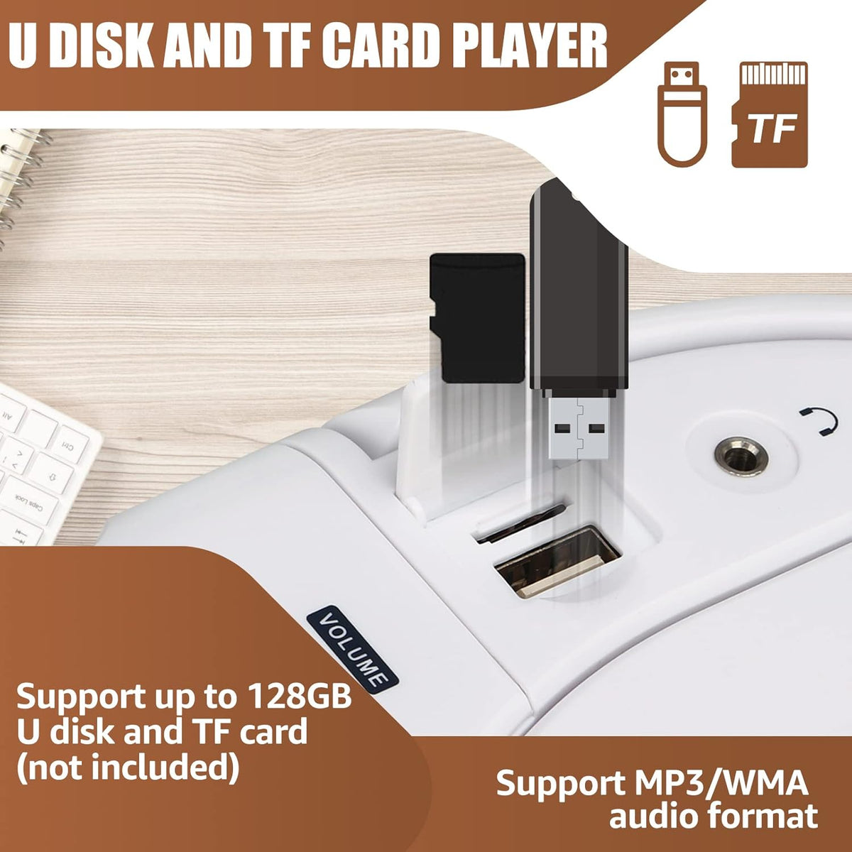 CD and Cassette Player Combo with Remote Control G311159