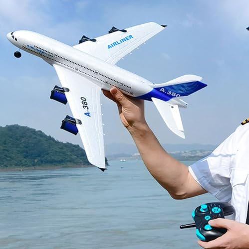 2.4G Remote Control Electric Plane with LED Lights 2 Batteries EPP Airplane F294024