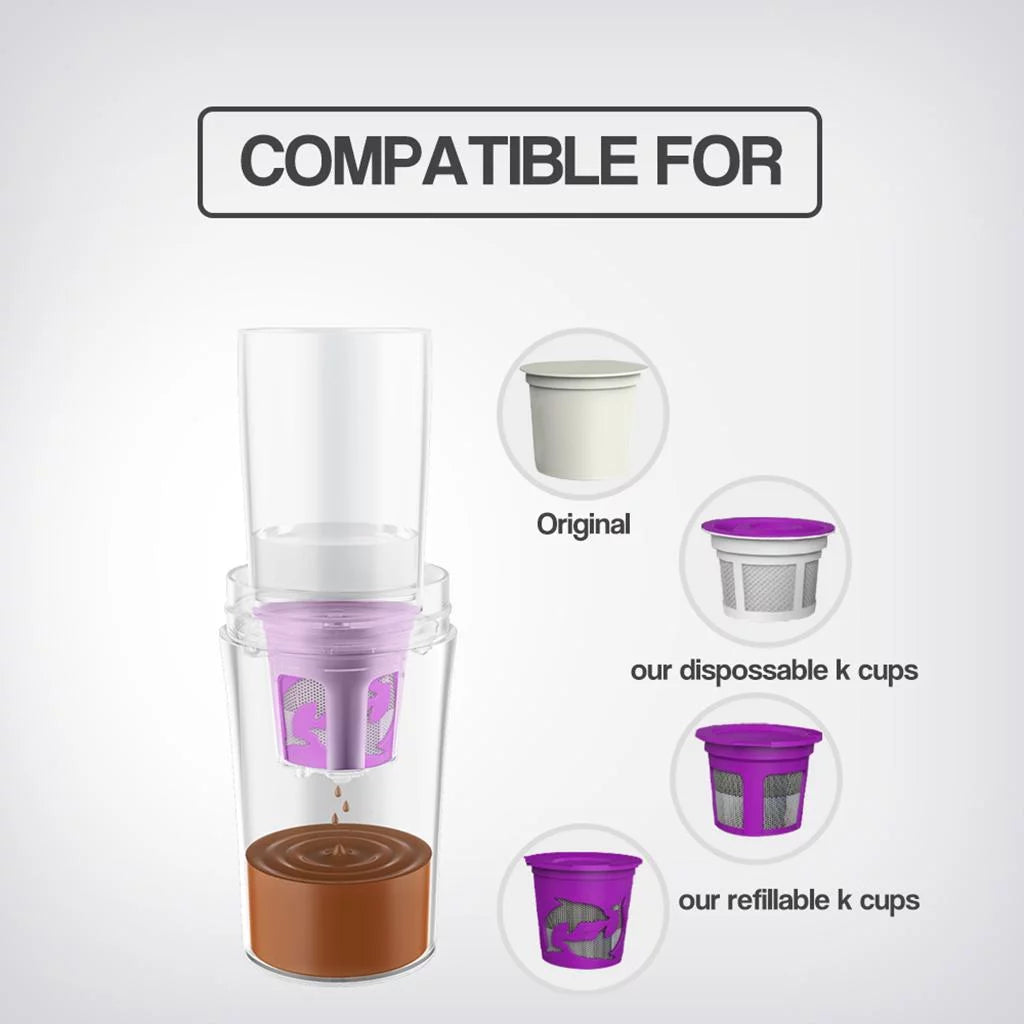 Portable Espresso Maker Single Serve Coffee Maker Travel Mug Black I212154