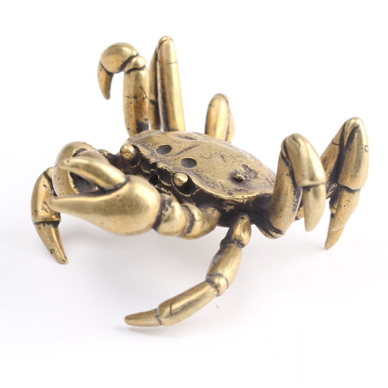 Solid Copper Crab Miniature Figurines W163089