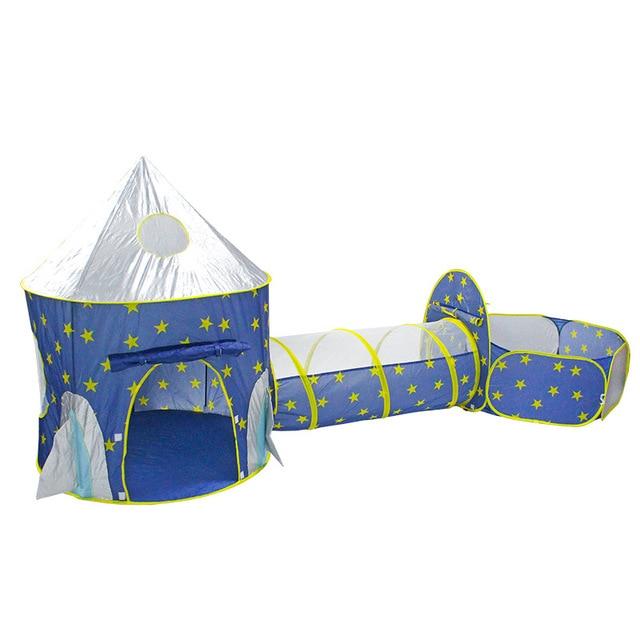 Foldable Crawling Tunnel Play House with Ball Pool, 50pcs Balls Z5980