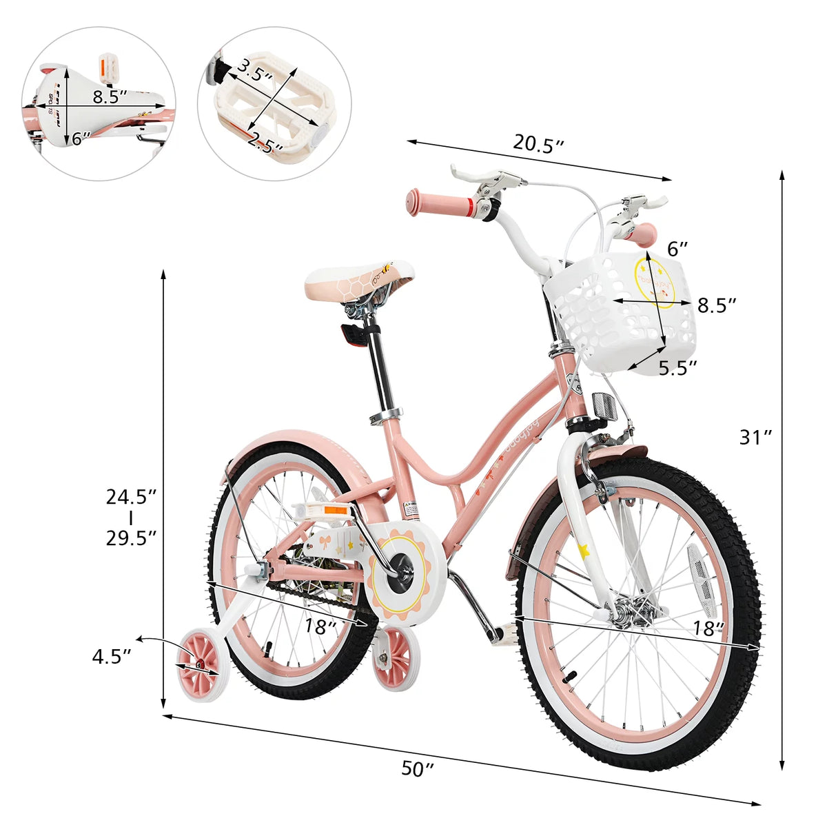 Kids Bike with Training Wheels C96005