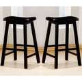 Distressed Black Cherry Counter Height Stools (Set of 2) B4191