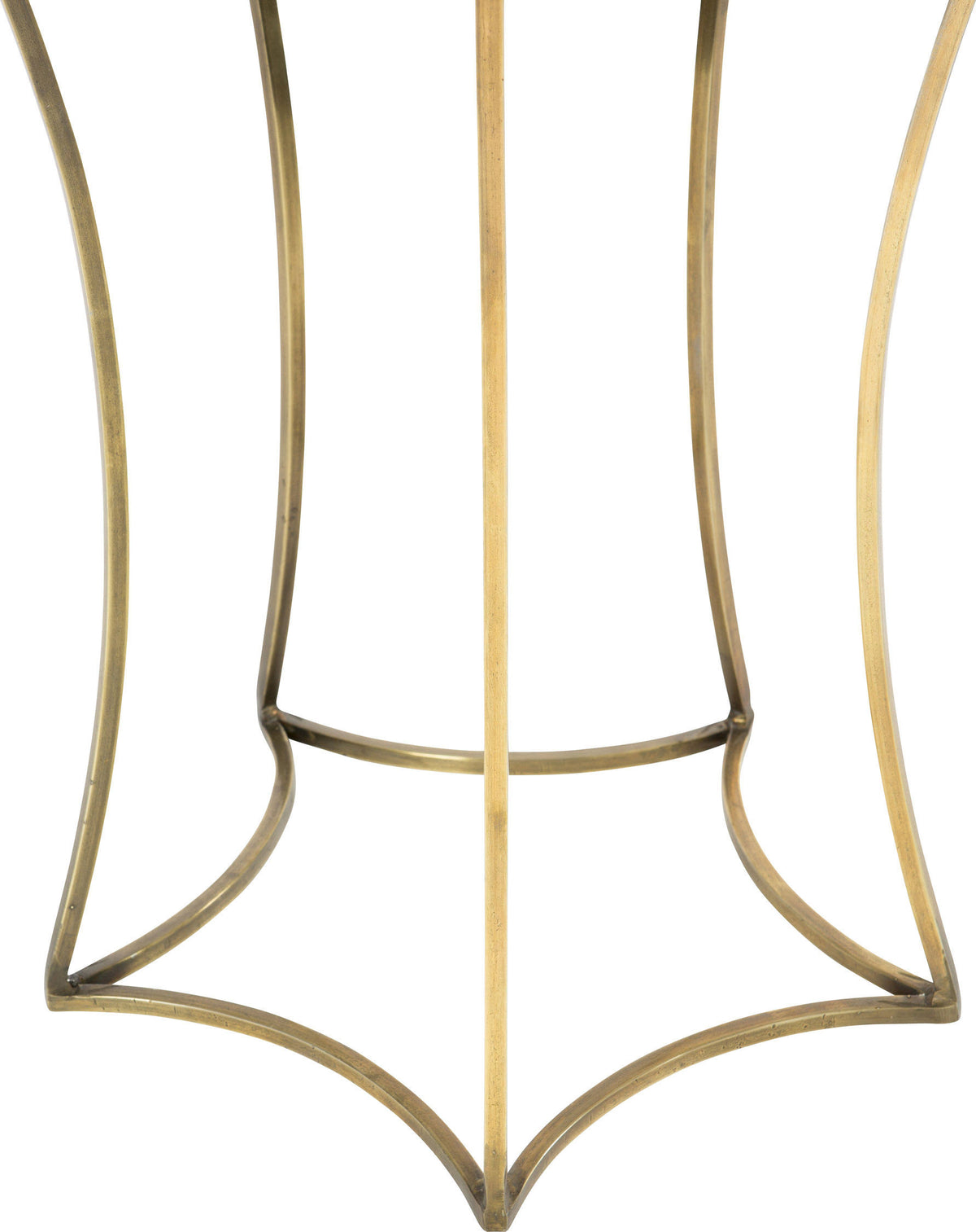 Antique Brass Side Table with Marble Top L75143