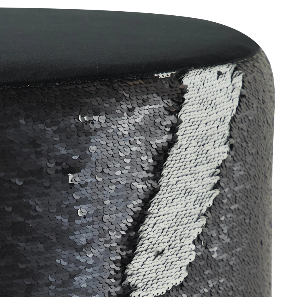 Black Wood Stool 18" G1927
