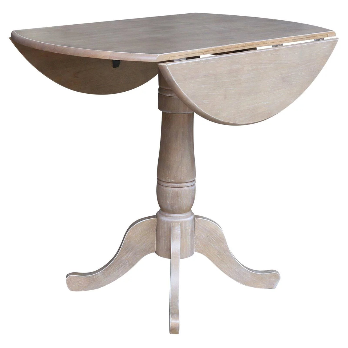 42" Round Dual Drop Leaf Pedestal Table J497192
