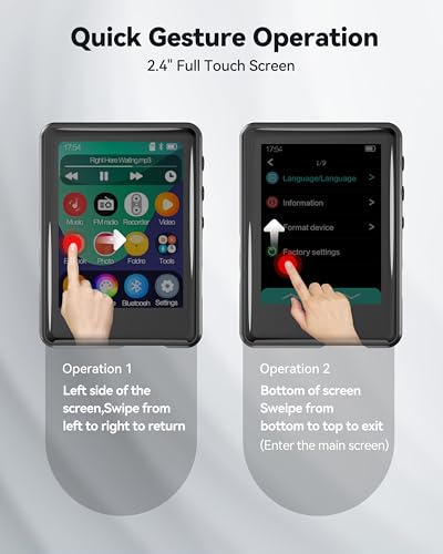 32GB Bluetooth MP3 Player with Touch Screen J564