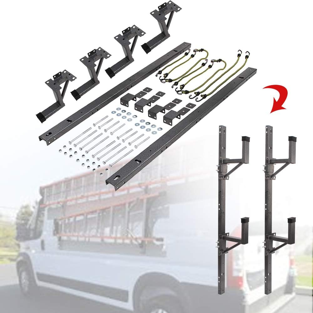 Adjustable Trailer Ladder Rack for Enclosed Trailer Side Wall N1885