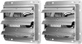 14 Inch Shutter Exhaust Fan Aluminum, 1650RPM, 1000 CFM, 2-Pack, Silver A66361