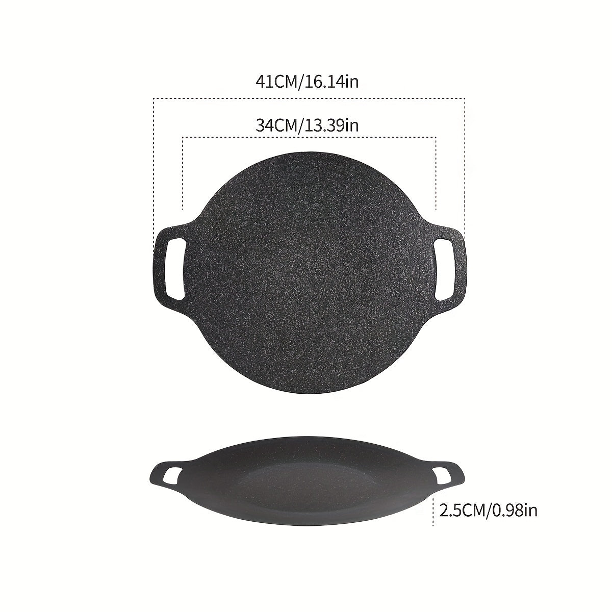 Non-stick Coating Round BBQ Grill Pan C85527