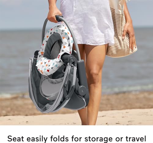 Travel Baby Chair Floor Seat with Snack Tray and Canopy E7593