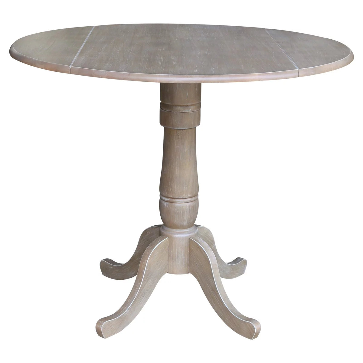 42" Round Dual Drop Leaf Pedestal Table J497192