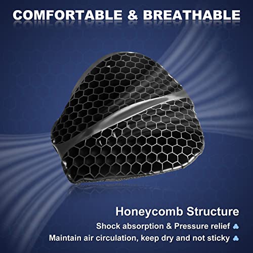 Foldable Large 3D-Honeycomb Breathable Motorcycle Gel Seat Cushion J1502