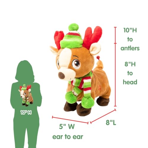 Farting Reindeer Toy Christmas Plush 10 Inches F701853