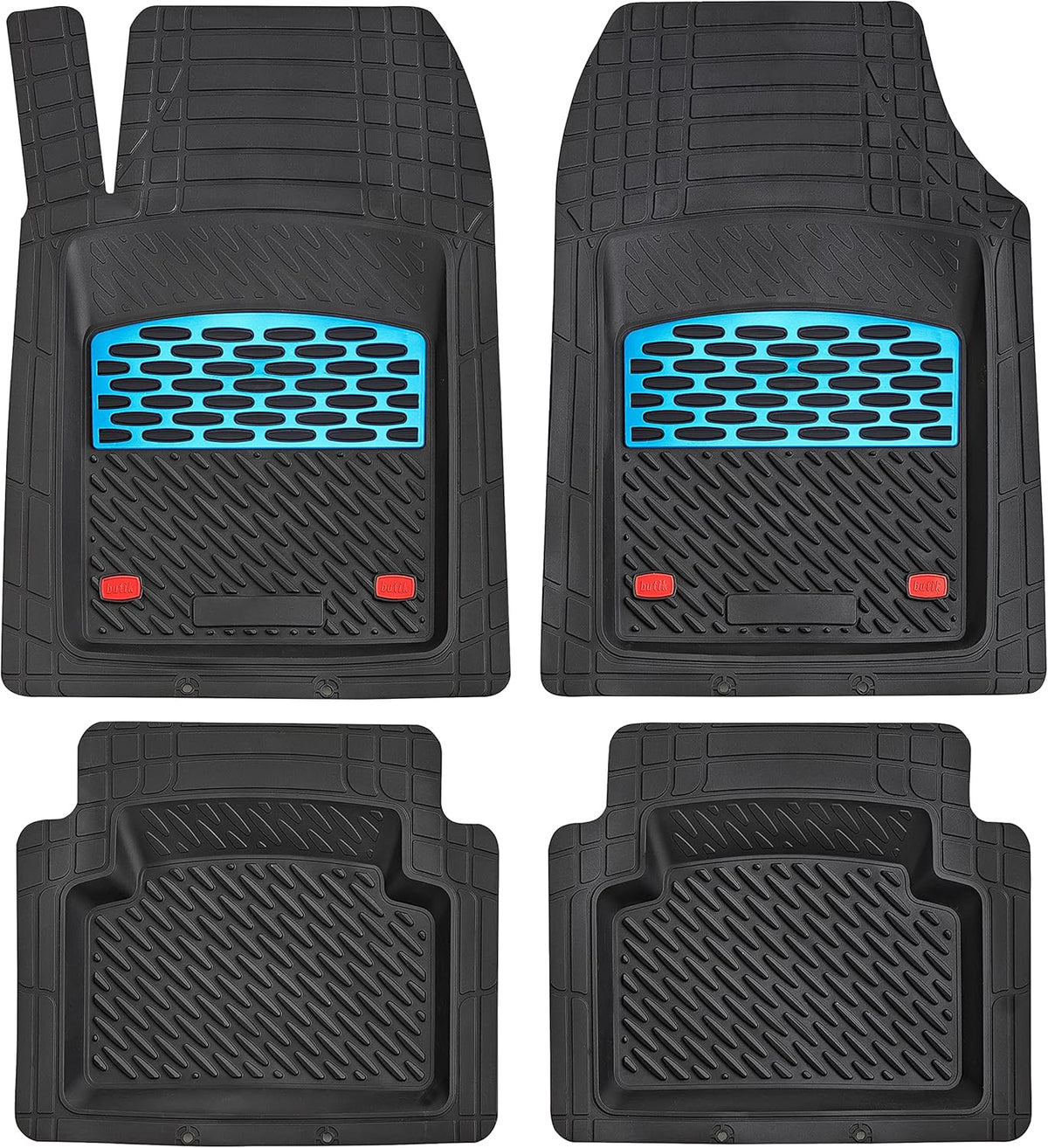 Red 5-Piece Heavy-Duty Automotive Floor Mat H93287