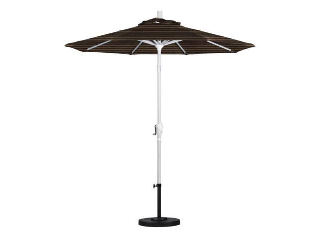 7.5 ft. Matte White Aluminum Patio Umbrella Q142
