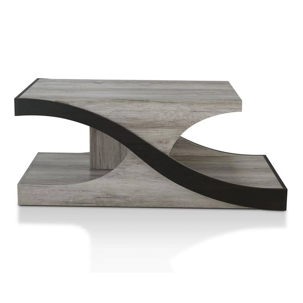 Wood 2-Shelf Coffee Table Z20452