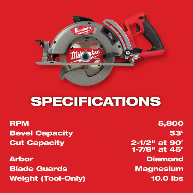 18V Cordless 7-1/4 in. Circular Saw U823800